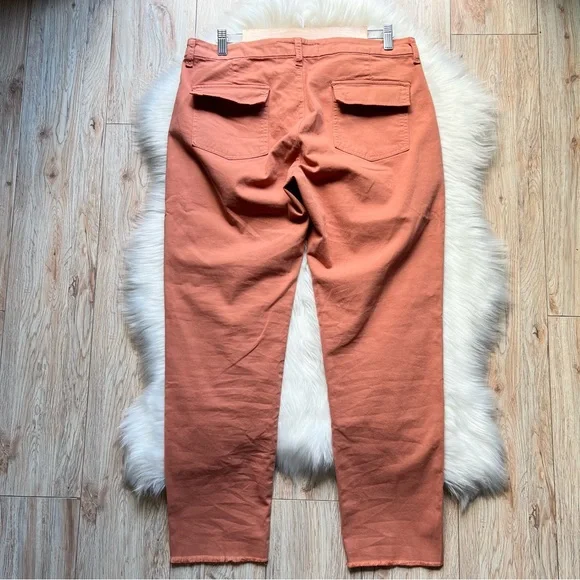 NEW Frank & Eileen BLACK-ROCK Utility Pant Sz 10 ITALIAN PEACHED TWILL Pumpkin - Picture 15 of 16